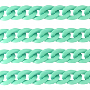 Catena in acrilico 18mm lucida verde turchese