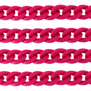 Catena in acrilico 18mm opaca rosa magenta