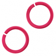 Componenti colorati anellini apribili rosa neon