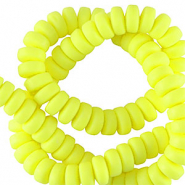 Perline di polimero rondella 7mm giallo neon