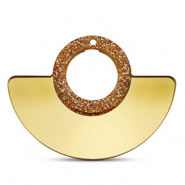 Ciondoli accattivanti glitter metallizzato oro