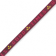 Nastro con testo "good times" viola-rosa