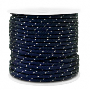 Cordoncino tubolare intrecciato 2mm blu