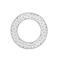 Ciondoli in acciaio inossidabile bohémien 31mm argento