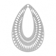 Ciondoli in acciaio inossidabile boh&eacute;mien goccia argento