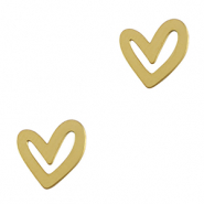 Ciondoli in acciaio inossidabile cuore oro