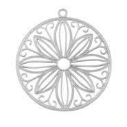 Ciondoli in acciaio inossidabile bohémien 30mm argento