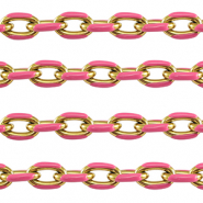 Componenti in acciaio inossidabile a rol&ograve; ovale anchor cable links oro-rosa