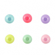 Perline con look acrilico multicolore pastello