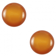 Cabochon Polaris Elements 12 mm classico Lucido arancione raccogliere-marrone