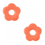 Ciondoli in acrilico fiore rosa terracotta