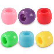 Perline in acrilico rondella 8mm multicolore