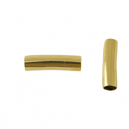 Perline in acciaio inossidabile tubo 20mm oro