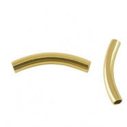 Perline in acciaio inossidabile tubo 25mm oro