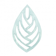 Pendenti in resina foglia blu cielo