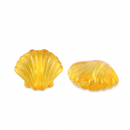 Perline in acrilico conchiglia trasparente giallo spettro