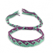 Braccialetti alla moda viola uva-turchese