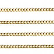 Componenti in acciaio inossidabile catena a rol&ograve; grumetta oro