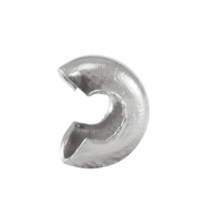 Componenti in acciaio inossidabile coprischiaccini 4mm argento