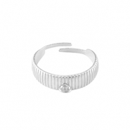 Anelli in acciaio inossidabile con anellino argento