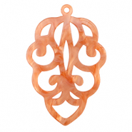 Pendenti in resina rosso corallo