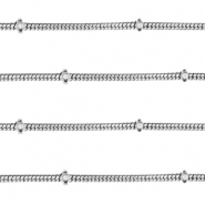 Componenti in acciaio inossidabile catena con palline argento