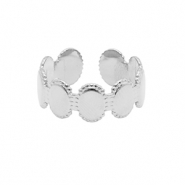 Anelli in acciaio inossidabile argento