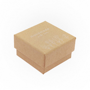 Confezione regalo "handmade with love" fiori marrone