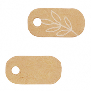 Cartoncini per bigiotteria fiori marrone