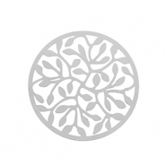 Ciondoli in acciaio inossidabile boh&eacute;mien 33mm argento