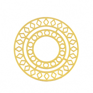 Ciondoli in acciaio inossidabile boh&eacute;mien 30mm oro