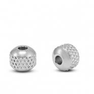 Perline in acciaio inossidabile 6mm argento