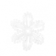 Ciondoli sfaccettati fiore trasparente