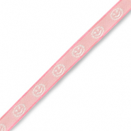 Nastro con testo smiley rosa-bianco