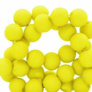 Perline in acrilico 4 mm giallo neon