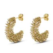 Orecchini in acciaio inossidabile oro