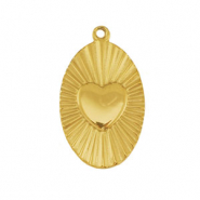 Ciondoli in acciaio inossidabile cuore oro