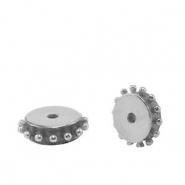 Perline in acciaio inossidabile argento