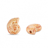 Perline di ceramica greca DQ conchiglia arancione