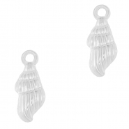 Ciondoli in acciaio inossidabile conchiglia argento