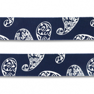 Bandana blu scuro-bianco
