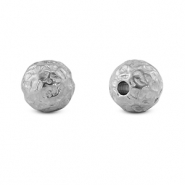 Perline in acciaio inossidabile 8mm argento