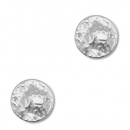 Ciondoli in acciaio inossidabile distanziatore tonda argento