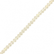 Perline sfaccettate 8x6mm rondella trasparente