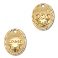 BY31® Ciondolo in acciaio inossidabile numeri angelici 555 / change oro