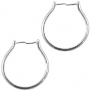 Anello di metallo DQ (per perlina) argento antico (privo di nichel)