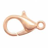 Componenti di metallo DQ chiusura moschettone 10mm oro rosa (privo di nichel)