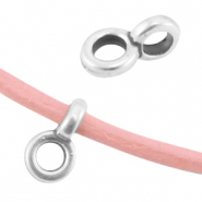 Pendente di metallo DQ &Oslash;2.2mm con anellino argento antico (privo di nichel)