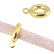 Anelli di metallo DQ &Oslash;5mm con 1 anellino oro (privo di nichel)