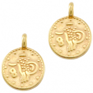 Ciondoli di metallo DQ moneta oro (privo di nichel)